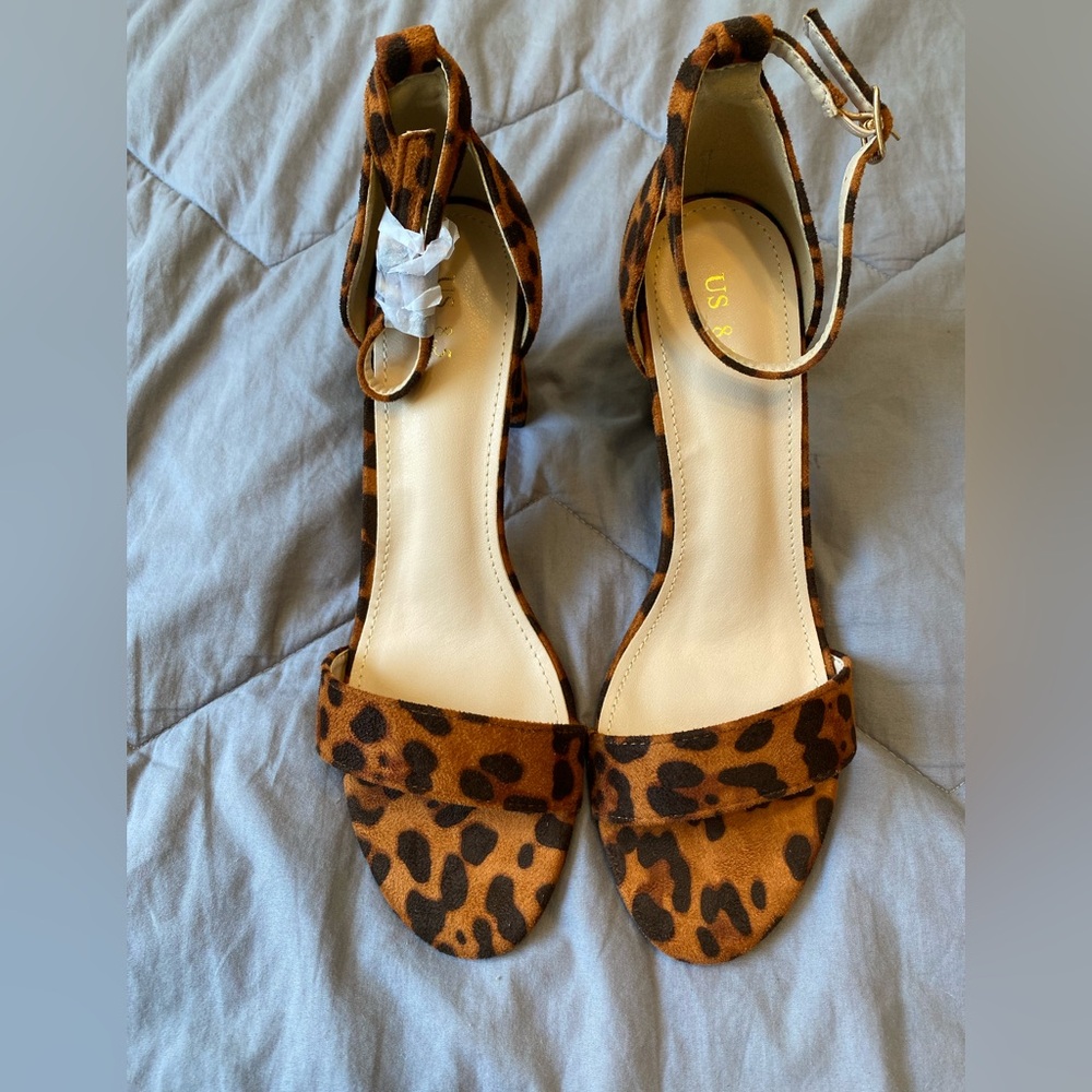 Brown Leopard Print Heels